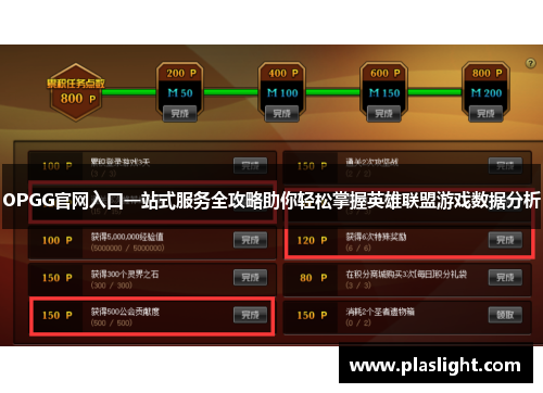 OPGG官网入口一站式服务全攻略助你轻松掌握英雄联盟游戏数据分析 OPGG官网入口一站式服务全攻略助你轻松掌握英雄联盟游戏数据分析